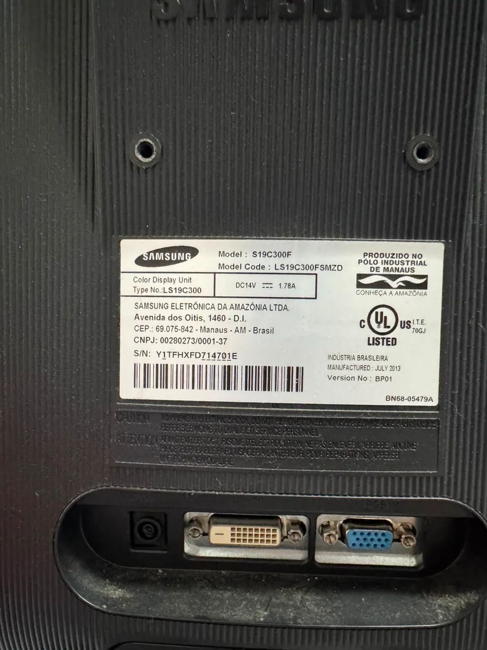 Monitor Samsung s19c300f 18.5 polegadas  - Foto 3
