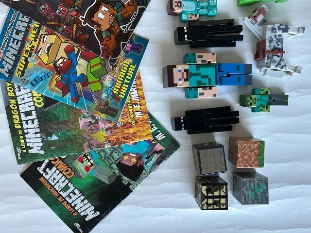 Bonecos -  Minecraft + Gibis - Foto 4