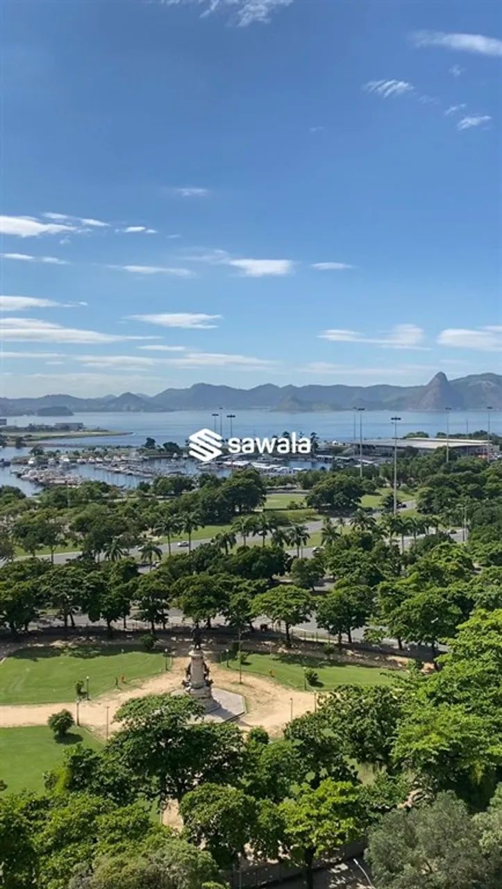 Studio frontal , vista mar e pão de açucar