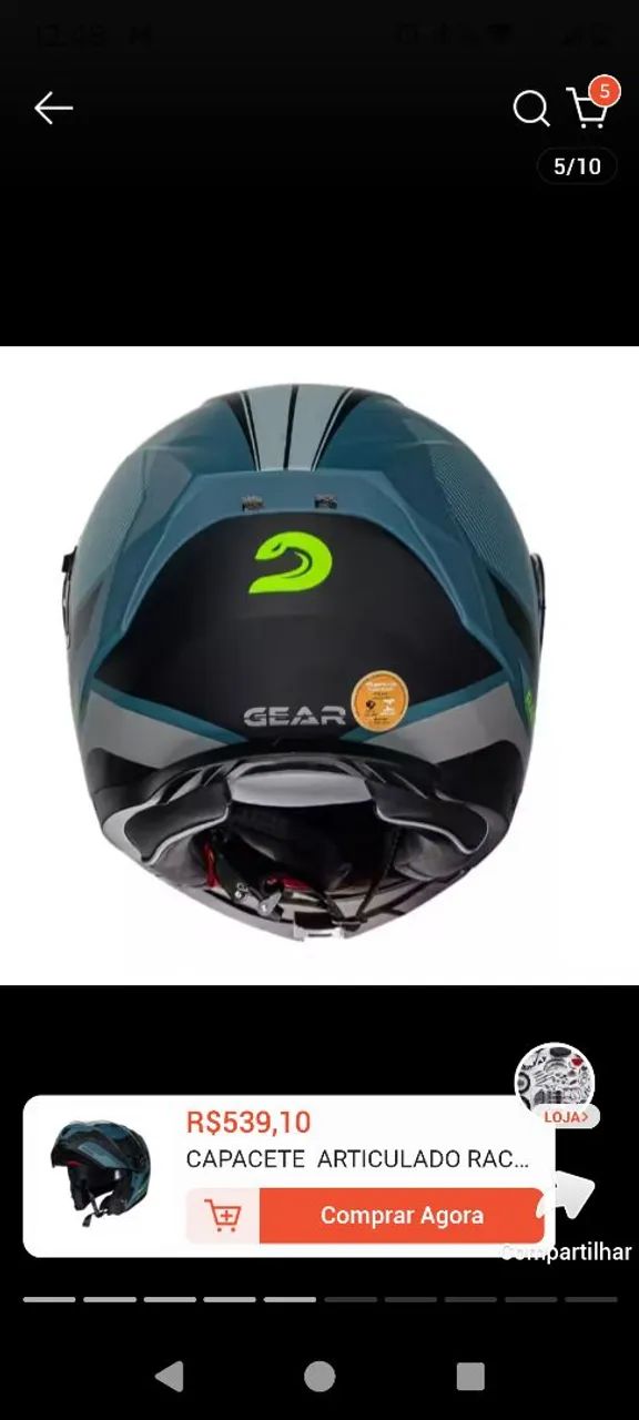 capacete semi novo pouco tempo de uso