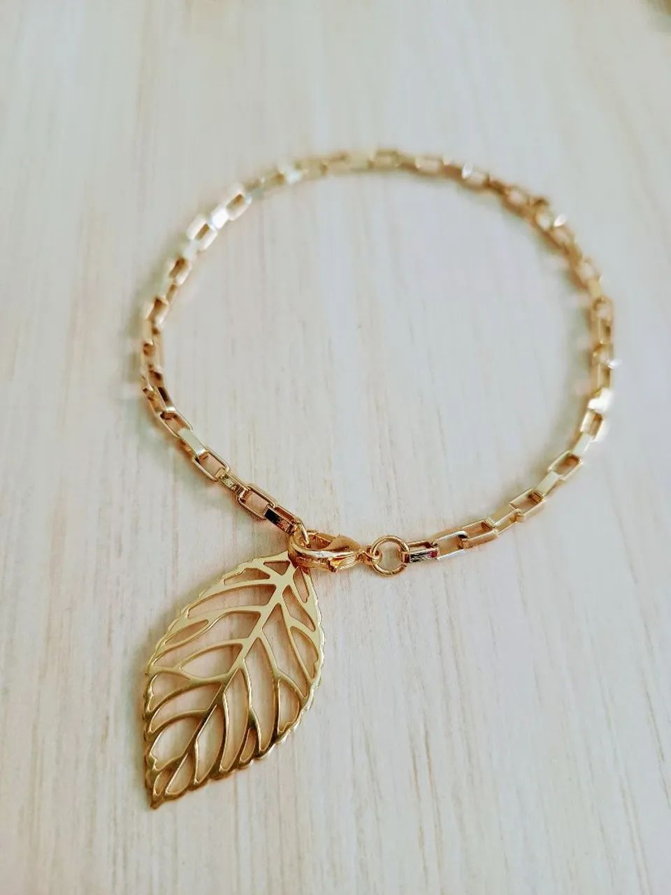 Pulseira Folha Dourada  - Foto 4