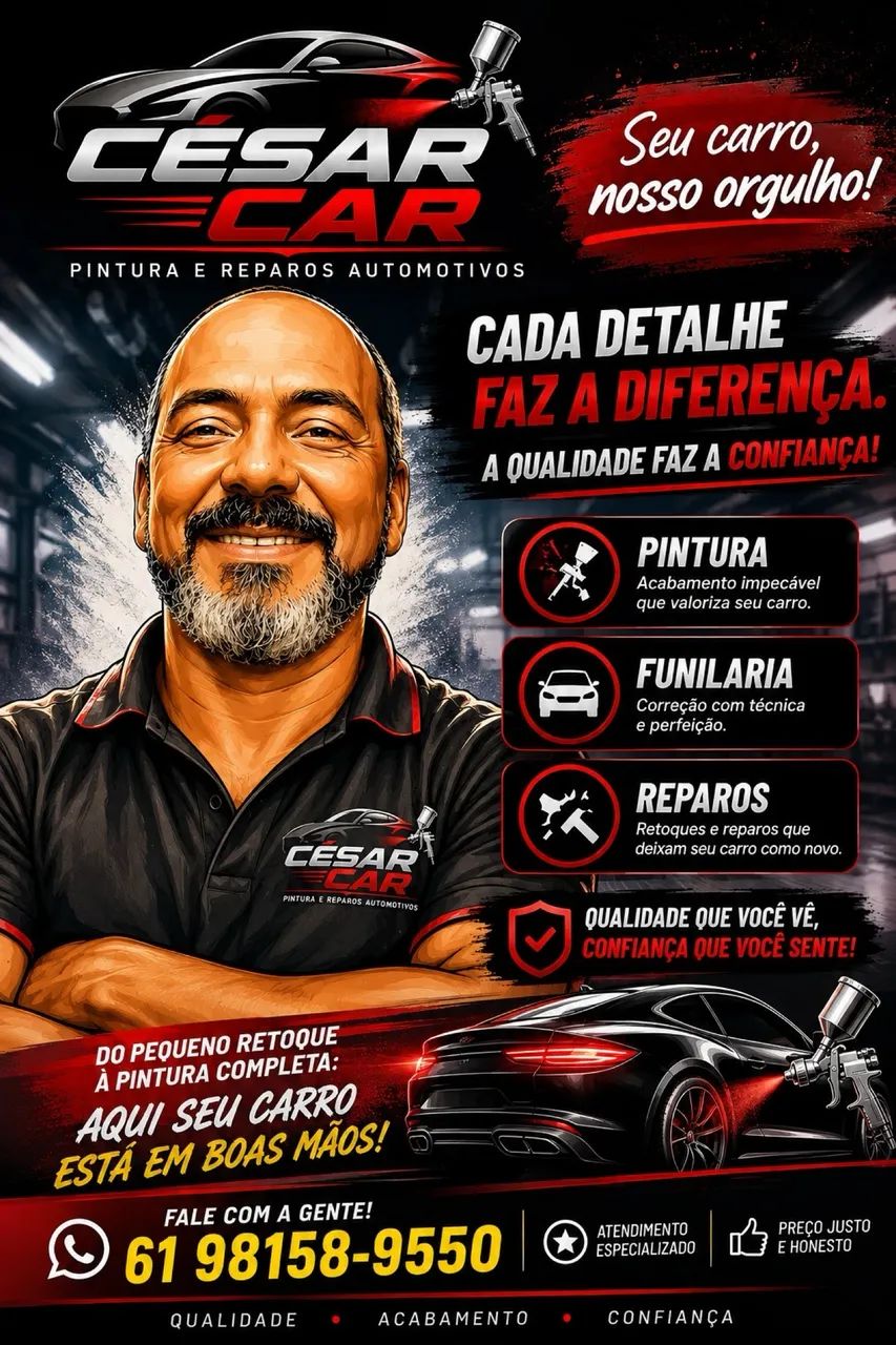 Oficina de pintura e reparo automotivo em Cabedelo
