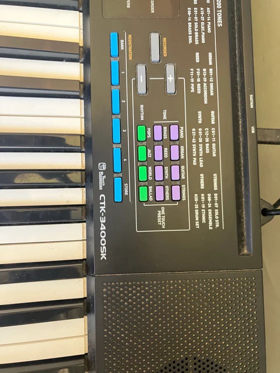 Teclado cassio Ctk-3400sk com suporte  - Foto 3