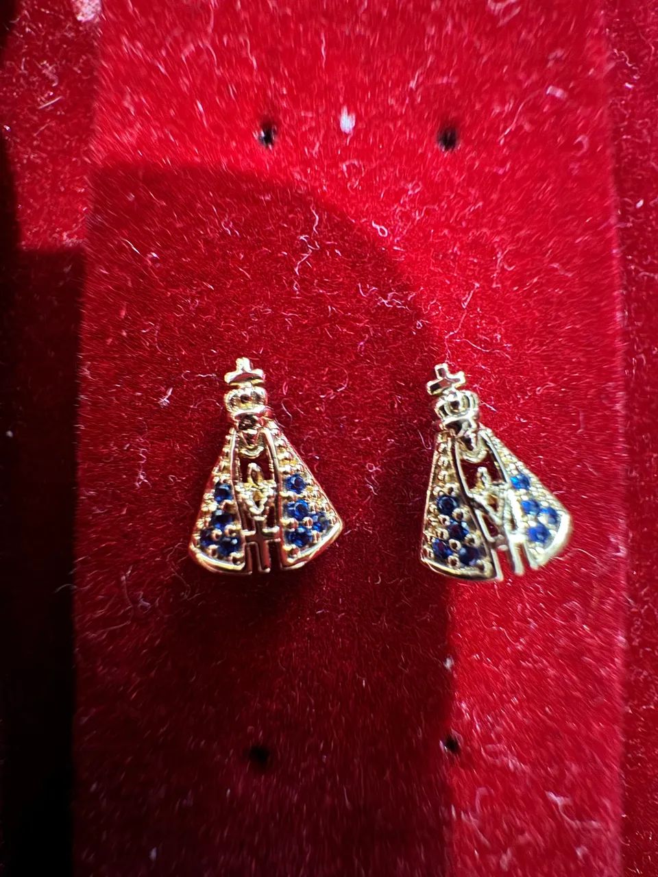 PROMOÇÃO Lindo brinco de Nossa Senhora em ouro  - Foto 2