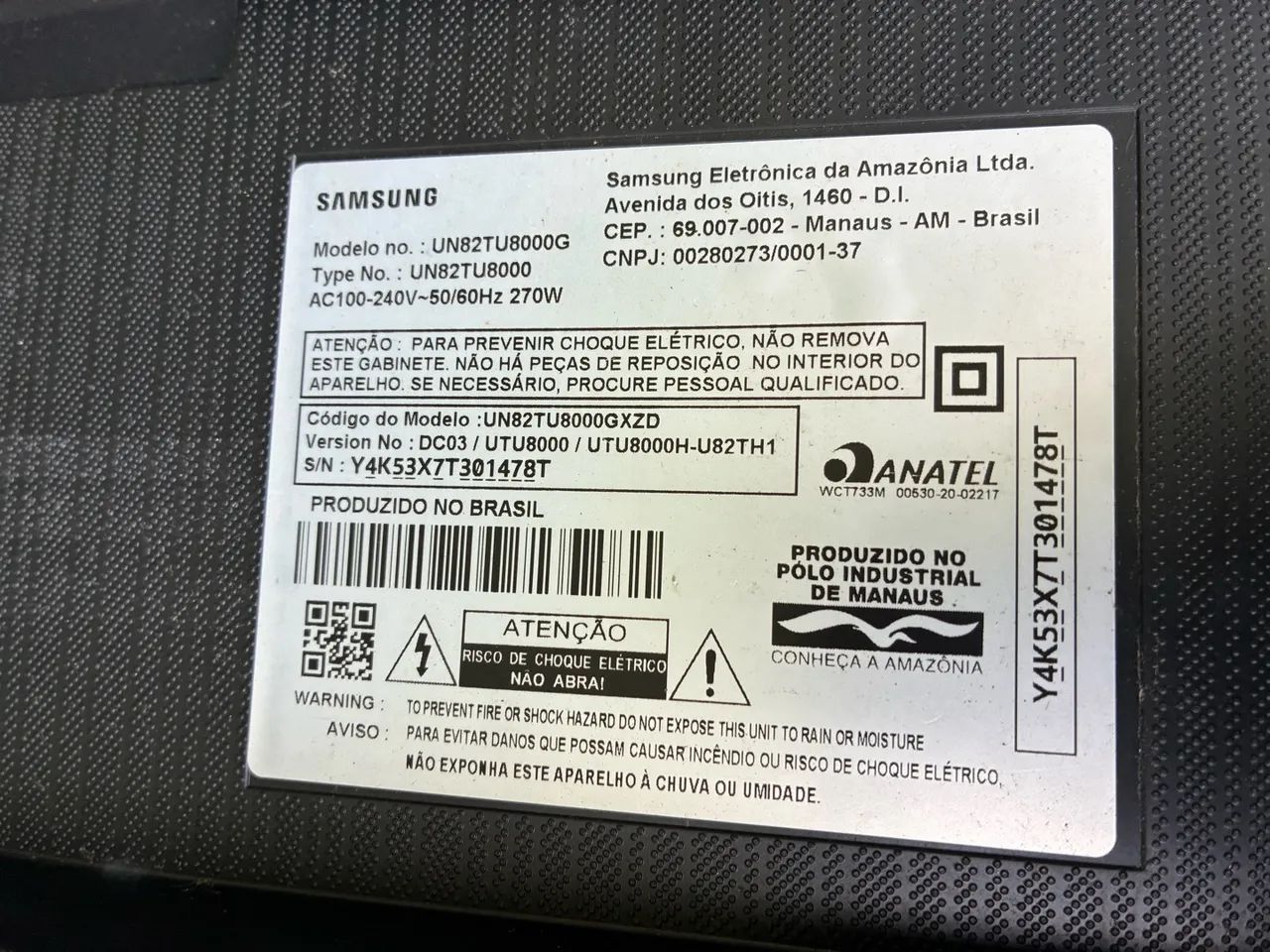 Tv samsung 82