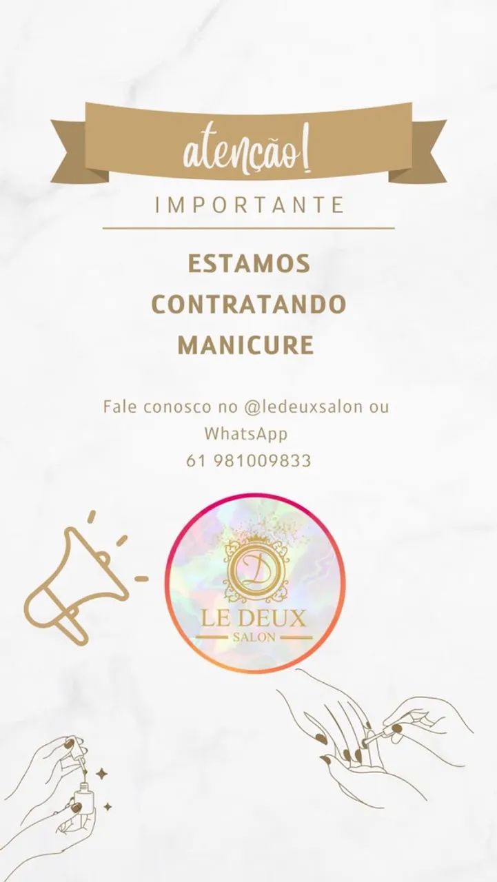 VAGA PARA MANUCURE