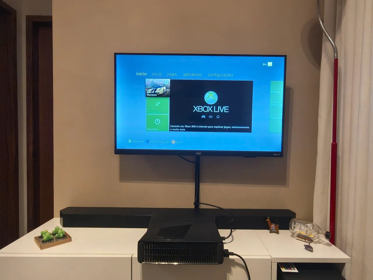Xbox 360 Slim + Kinect + Controle Original - Foto 5