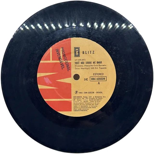 Disco Vinil Compacto Blitz Você Não Soube me Amar - Foto 3