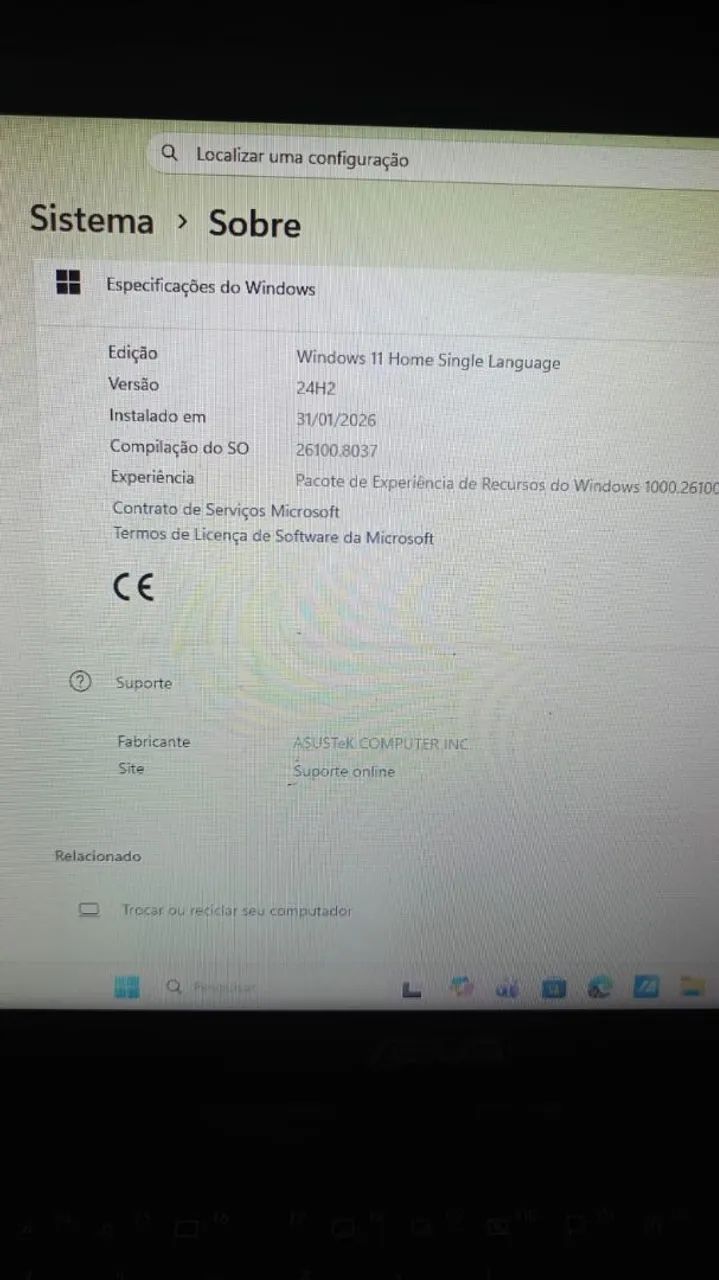 Notebook Asus e510m