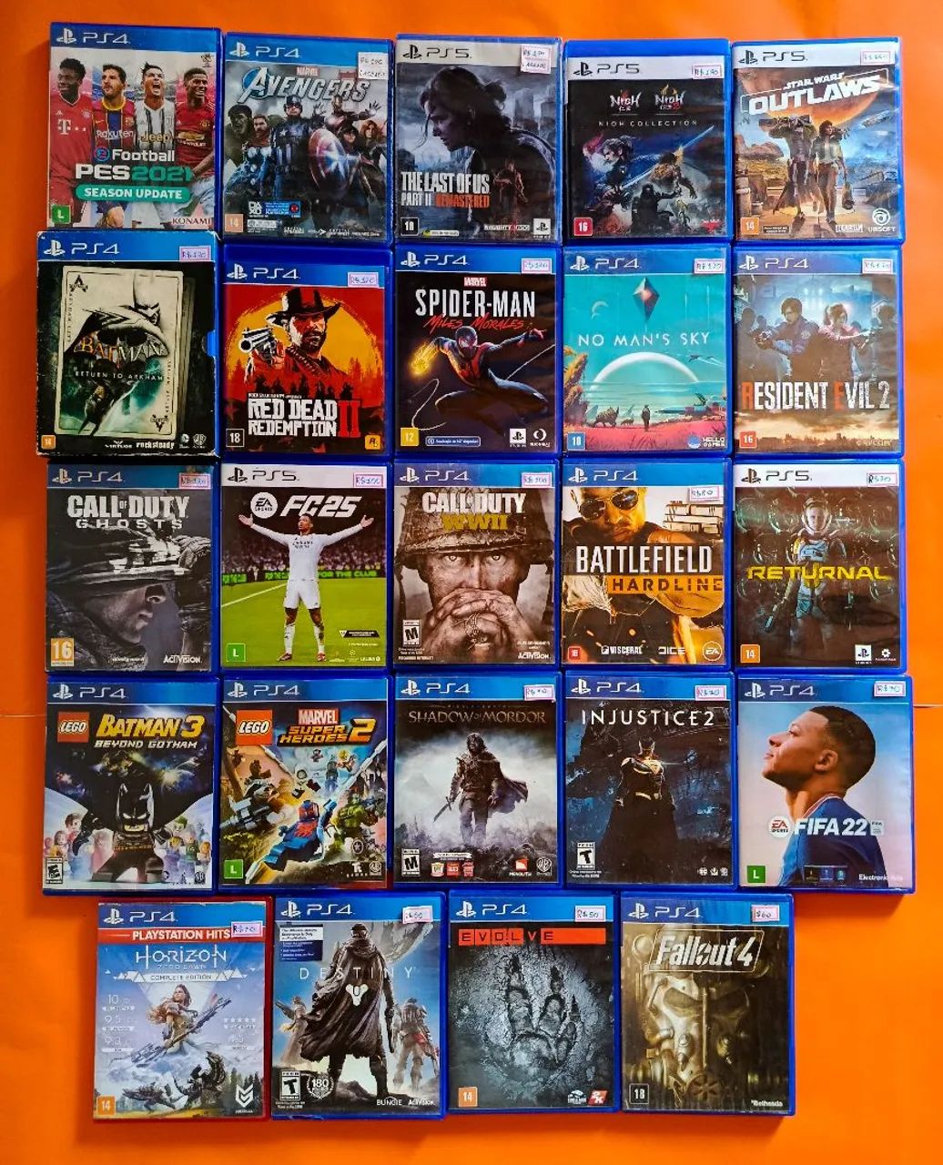 JOGOS PS4 E PS5 DISPONÍVEIS 