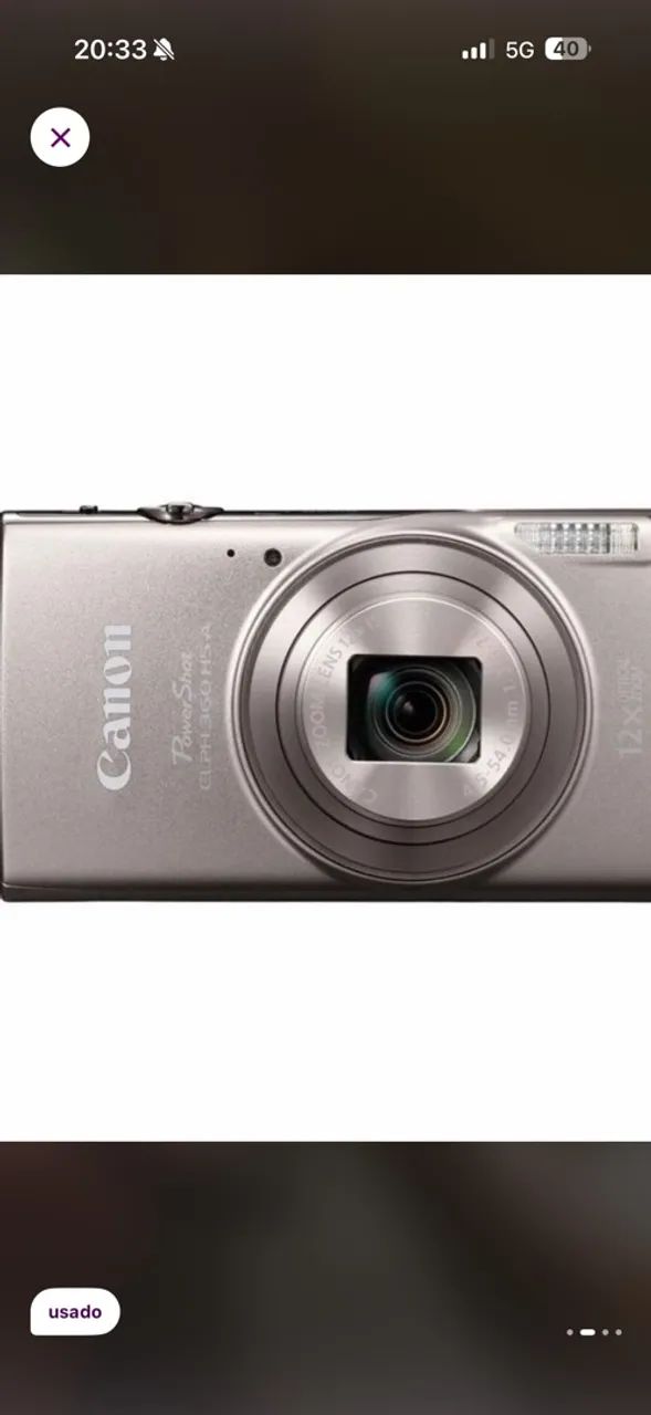 cânon powershot elph 360hs - Foto 2