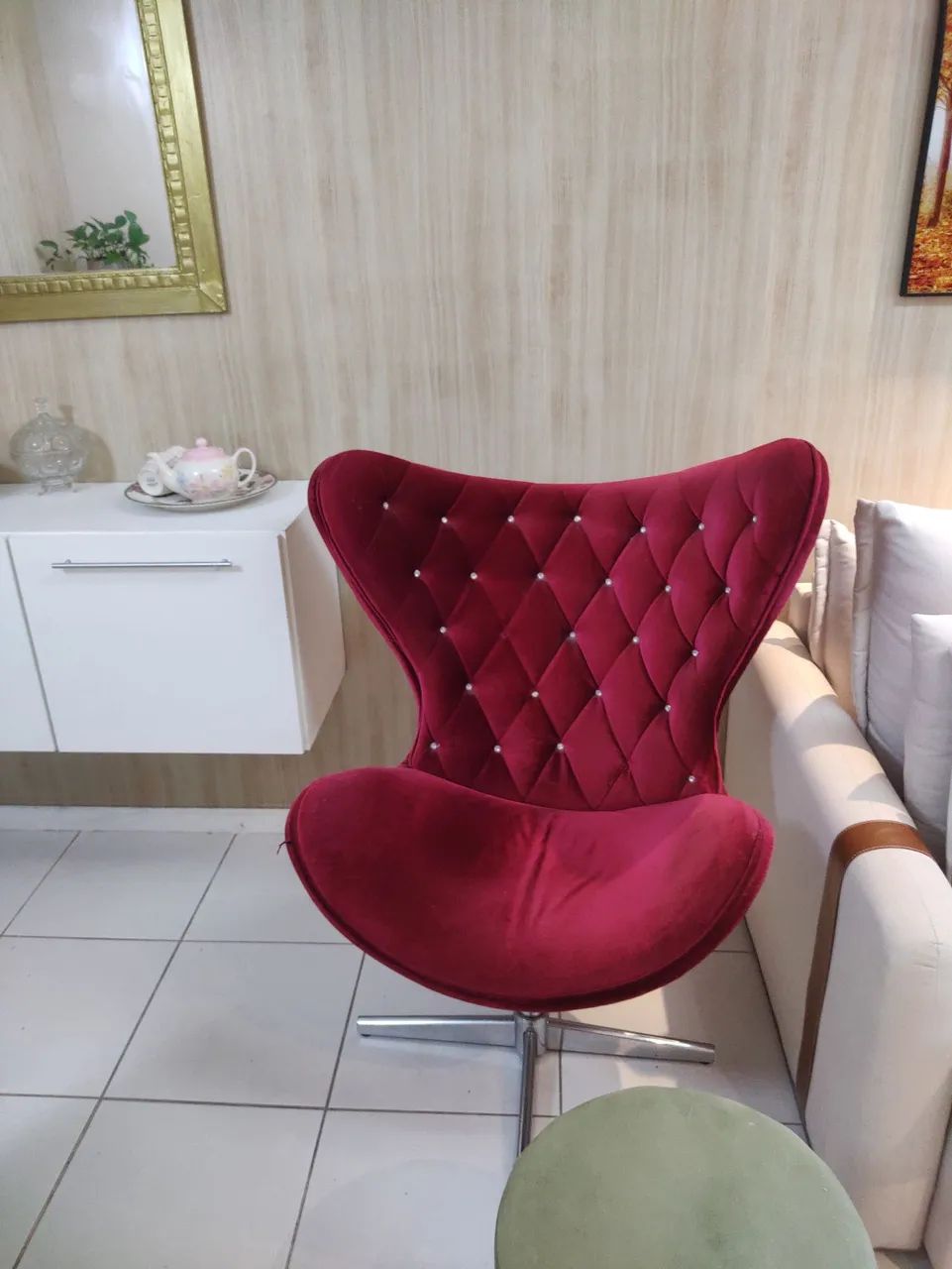POLTRONA GIRATÓRIA LUXO  - Foto 5