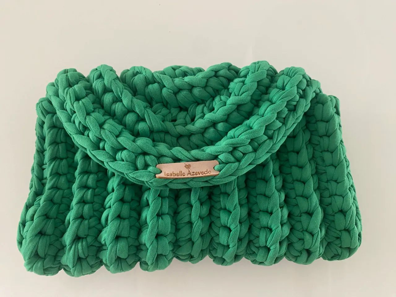 Bolsa verde artesanal - Foto 5
