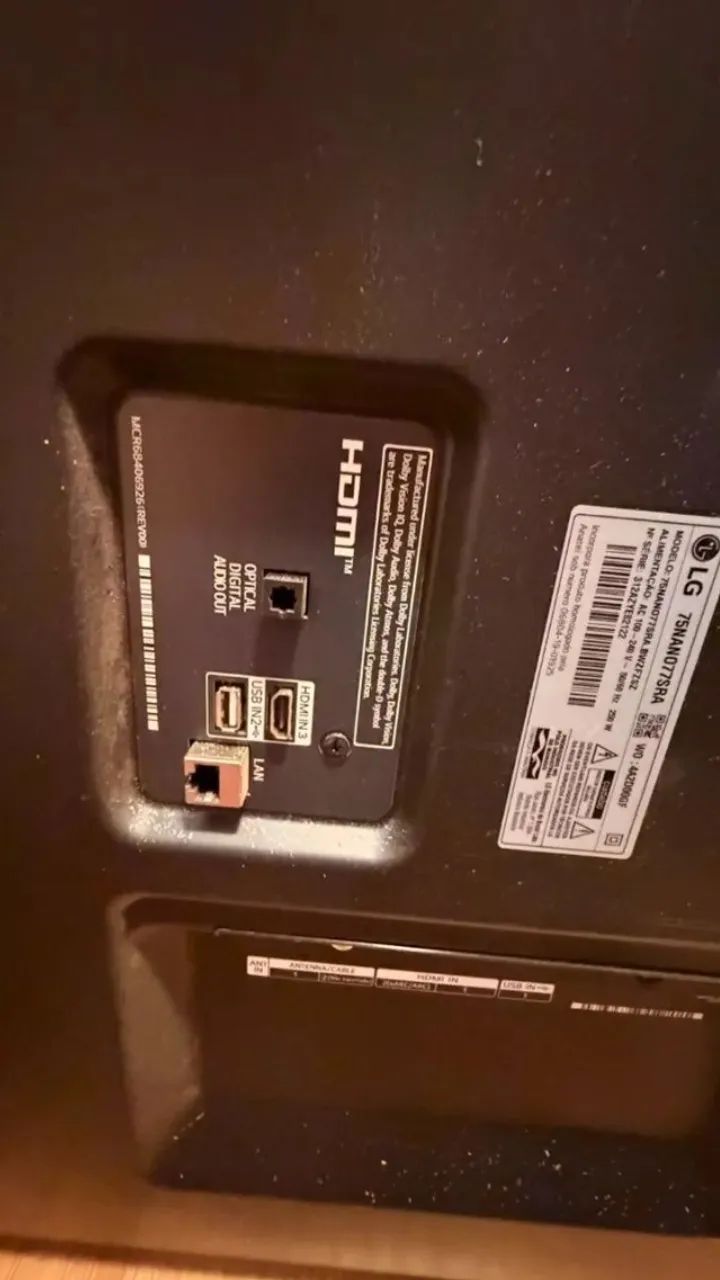 LG NanoCell 75NANO77SRA 75 polegadas Tela trincada - Foto 2