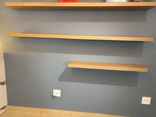 Prateleira em MDF Amadeirado - 2,00 m - Foto 3