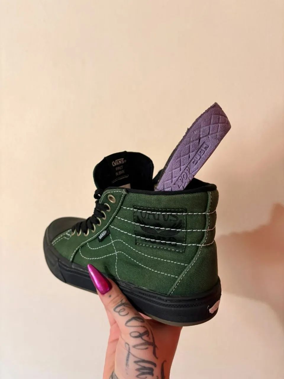 Vans BMX Original<br>Edição Sk8-HI Dakota Roche<br>N° 36<br>Em ótimo estado - Foto 5