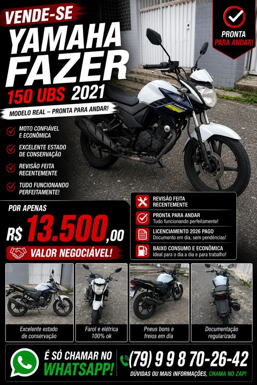 Fazer 2021/ 150 cilindradas - Foto 5
