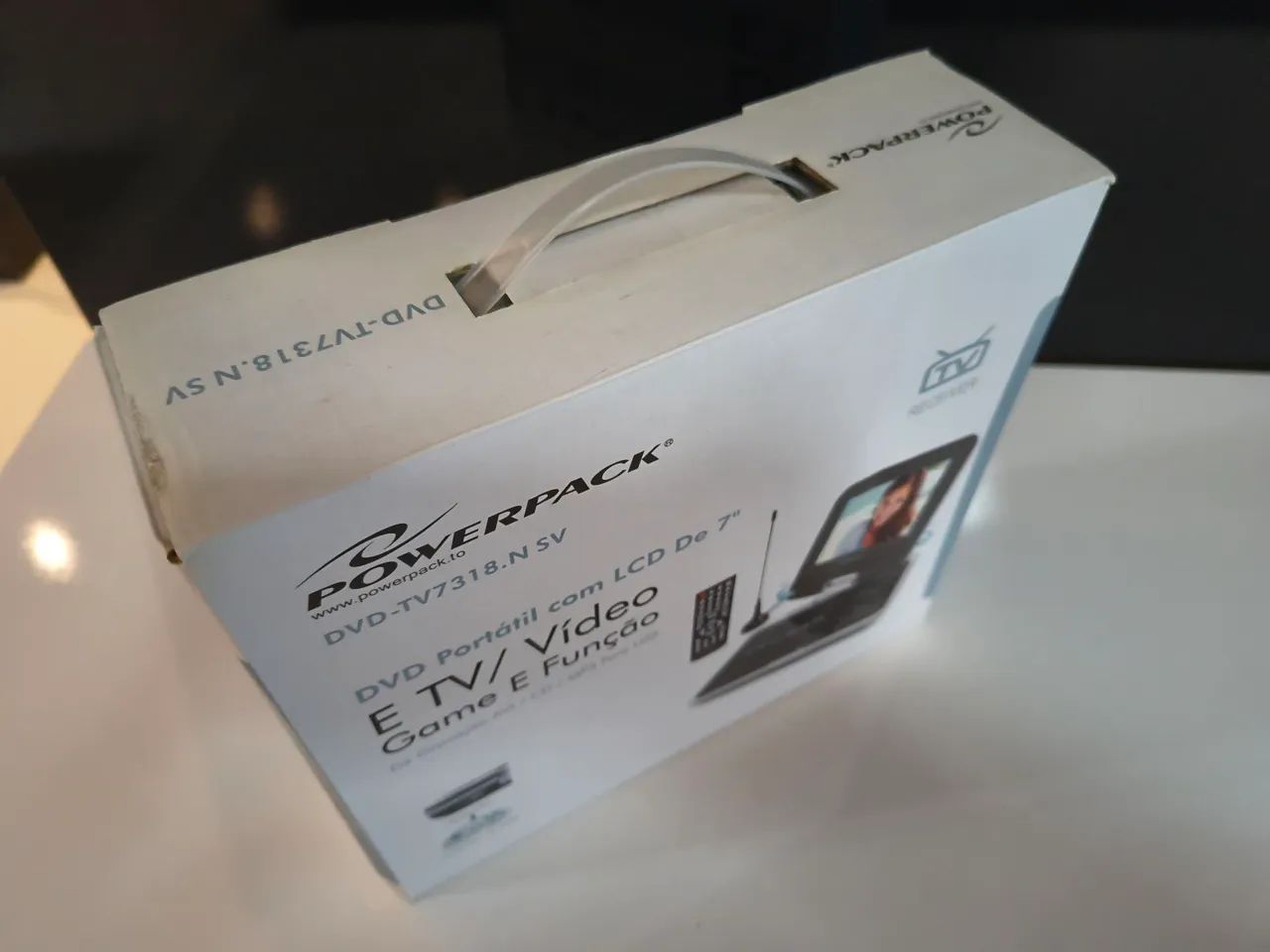 DVD Portátil POWERPACK DVD-TV7318.N SV LCD 7