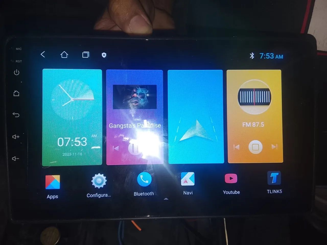 Multimídia Android 10 polegadas 