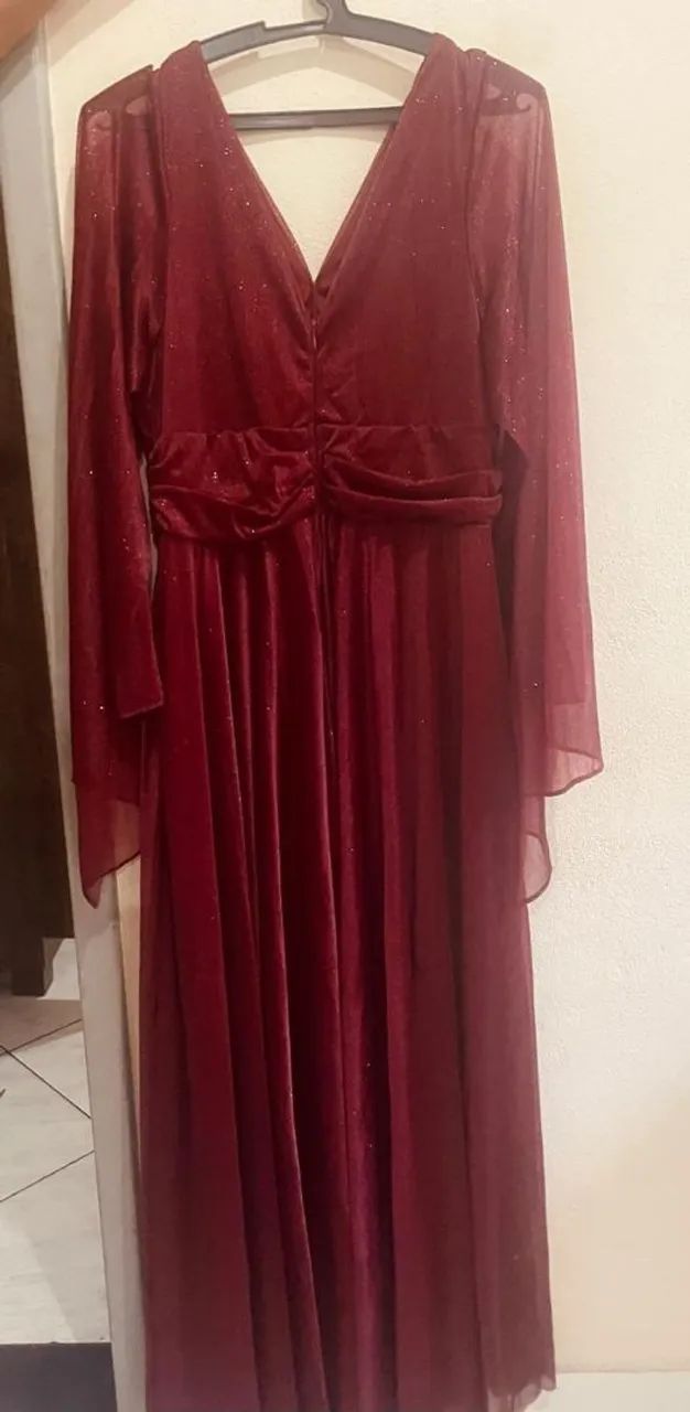 Vestido para madrinhas, cor marsala. - Foto 3