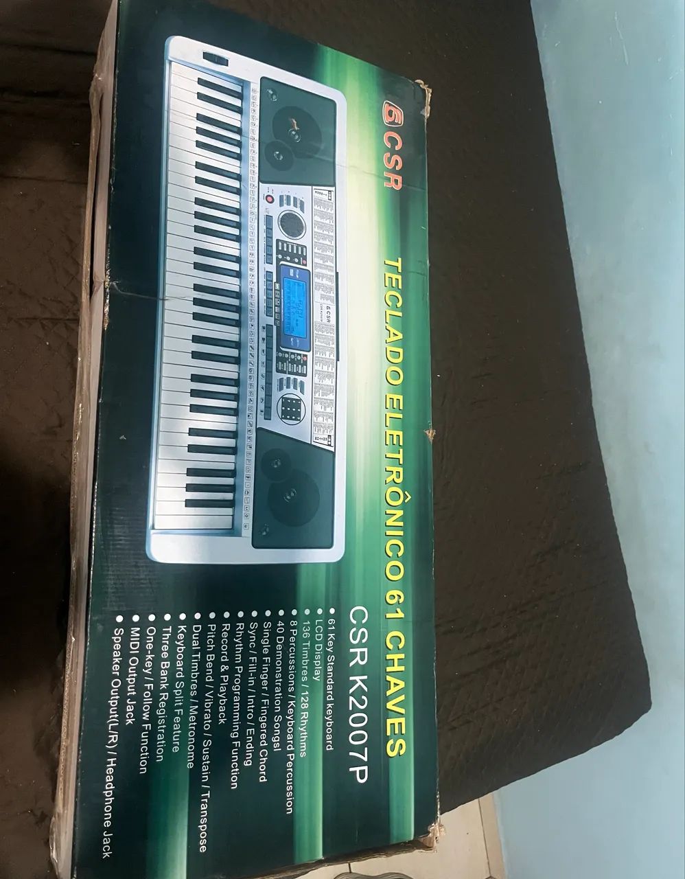 Teclado Eletrônico novo CSR K2007P - Foto 4
