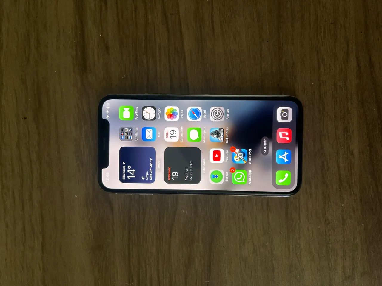 iPhone X 256 zerado. 
