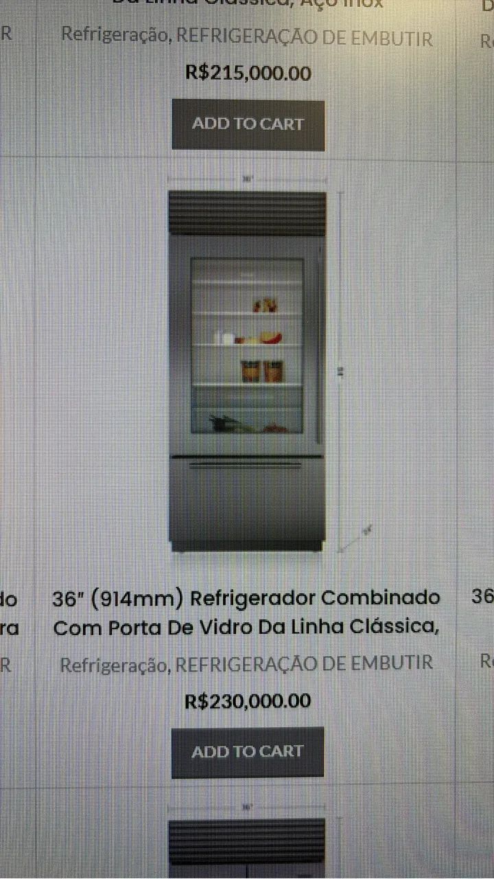 Geladeira Wolf SubZero porta de vidro  - Foto 2