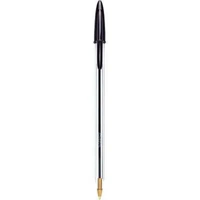 Caixa de caneta Bic Cristal preta com 50 unidades. Ponta média 1.0mm - Foto 2