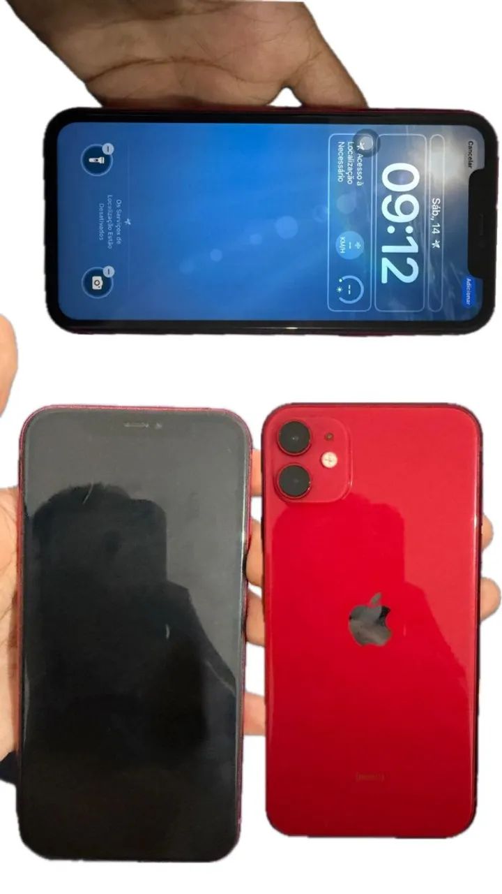iPhone 11 64GB Vermelho+ Cabo Original - Celulares e Smartphones