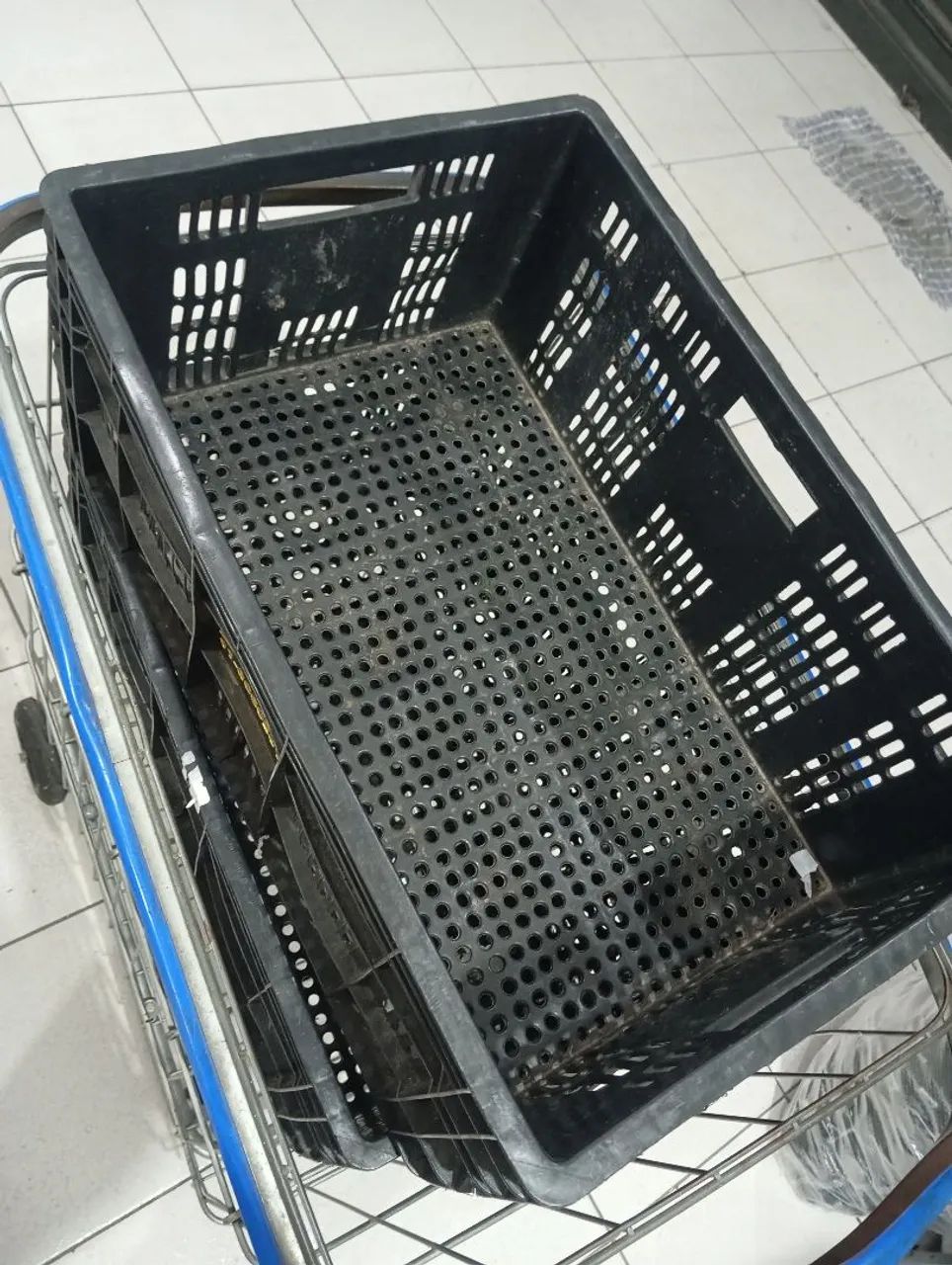 Caixas plásticas estoque caixotes de feira  - Foto 3