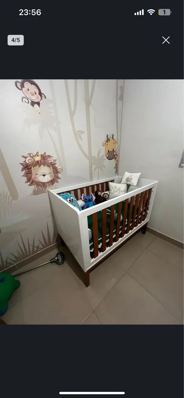 Berço + colchão + cômoda da Gurilandia - Foto 3