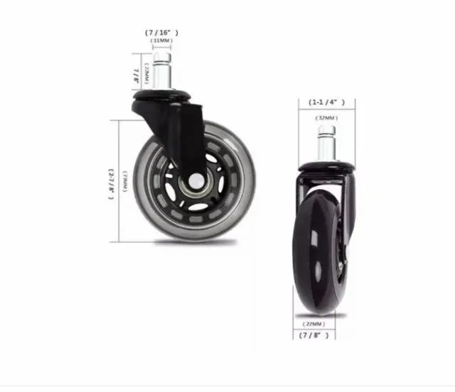 Rodinhas universais para cadeira em silicone - Foto 4
