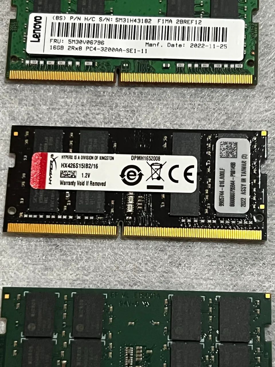 Memória DDR4 de 16gb dois pentes.