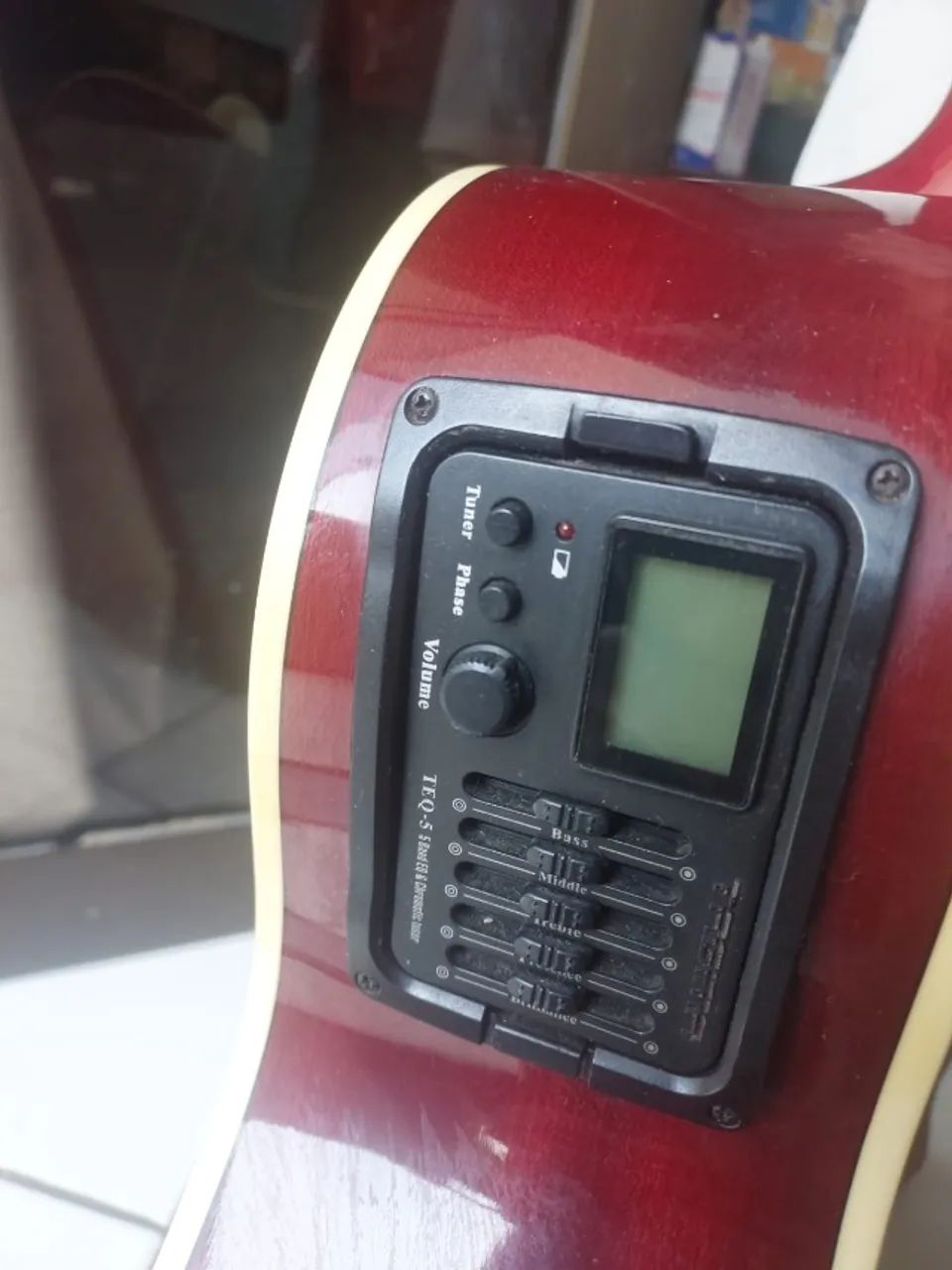 Violão Elétrico Tagima Dallas Vermelho - Ótima condição - Foto 4