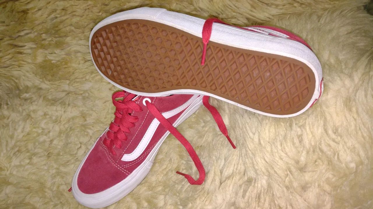 Tênis 38 vans vermelho  - Foto 4