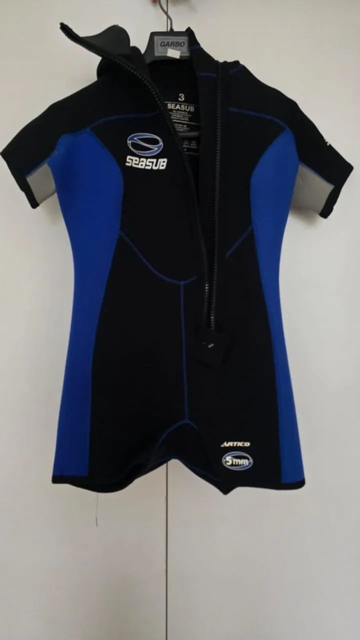 Conjunto Seasub Macacão de Mergulho de Neoprene 5mm Feminino (Novo) - Foto 3