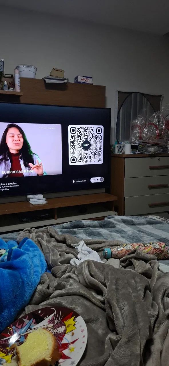 TV 55 polegadas funcionando perfeitamente 