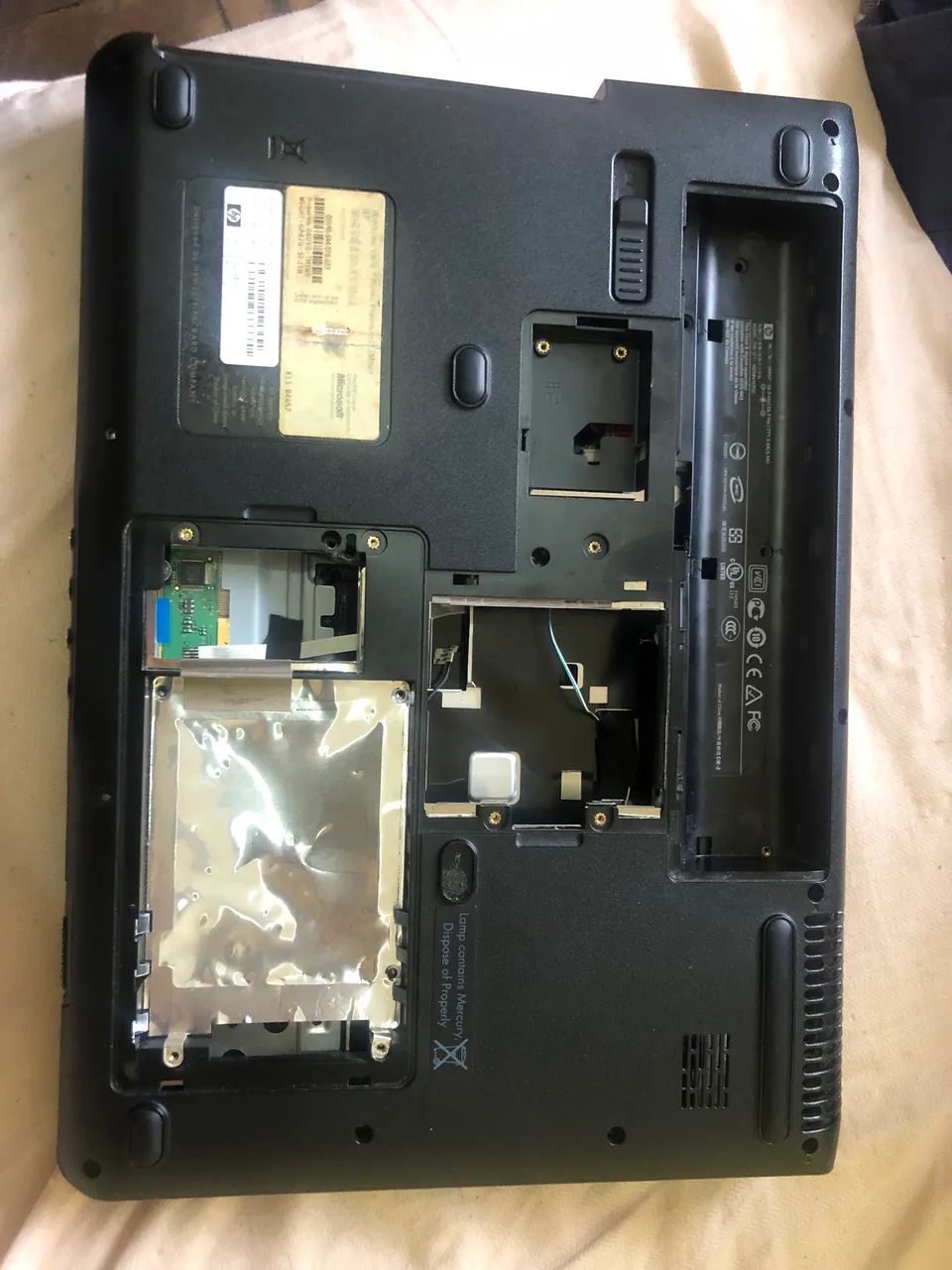 Carcaça notebook Hp Pavilion DV 2500 carcaça e tela e teclado - Foto 4