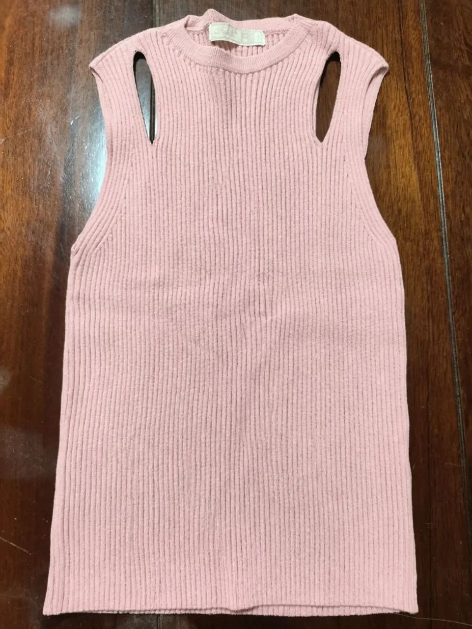Regata de Lã Rosa Tamanho P - Foto 2