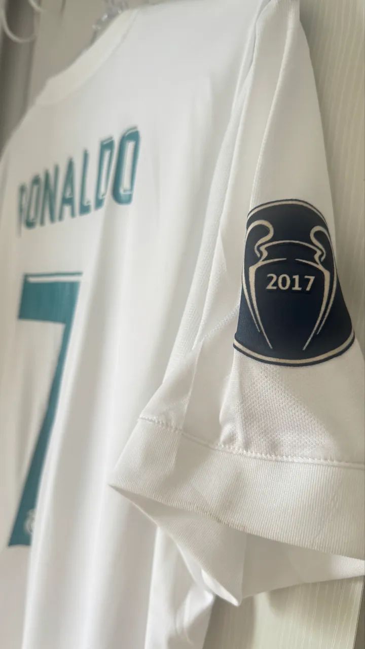 Camisa Real Madrid CR7 ORIGINAL TAM G relíquia  - Foto 6