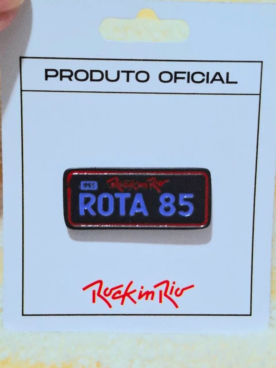 Pin Rota 85 - oficial Rock in Rio 2022