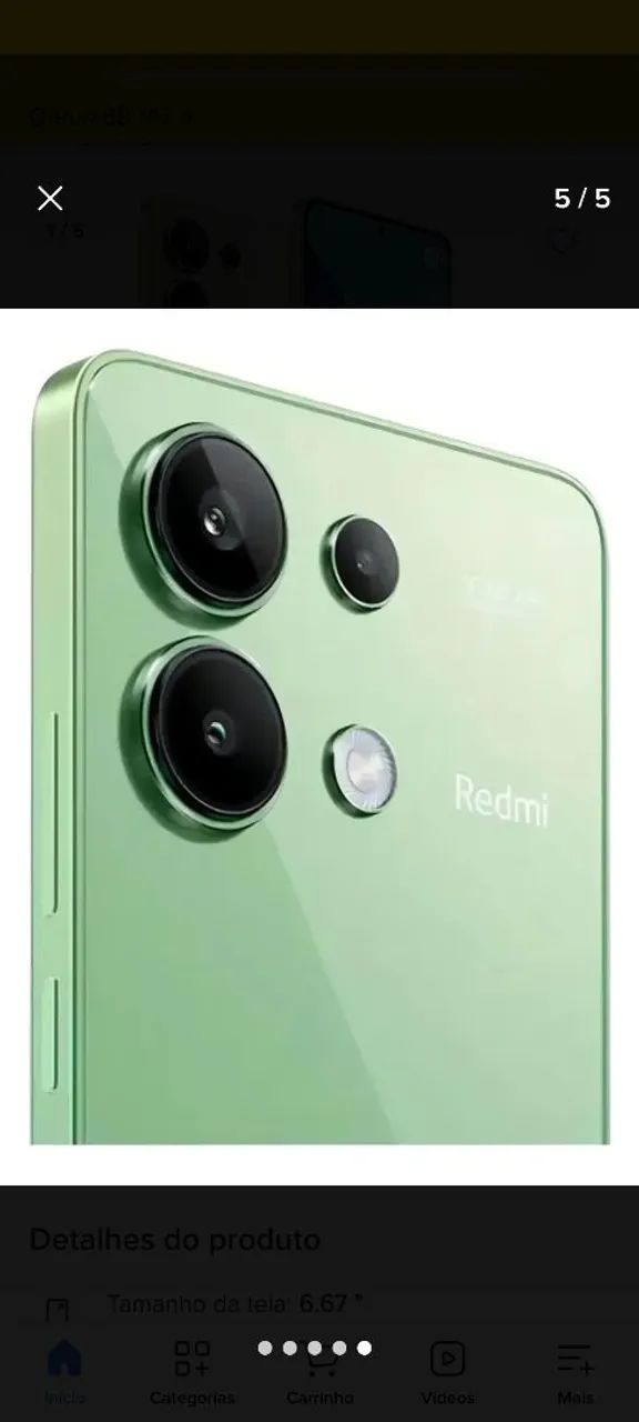 Smartphone Redimi Note 13 Mint Green - Celulares e Smartphones