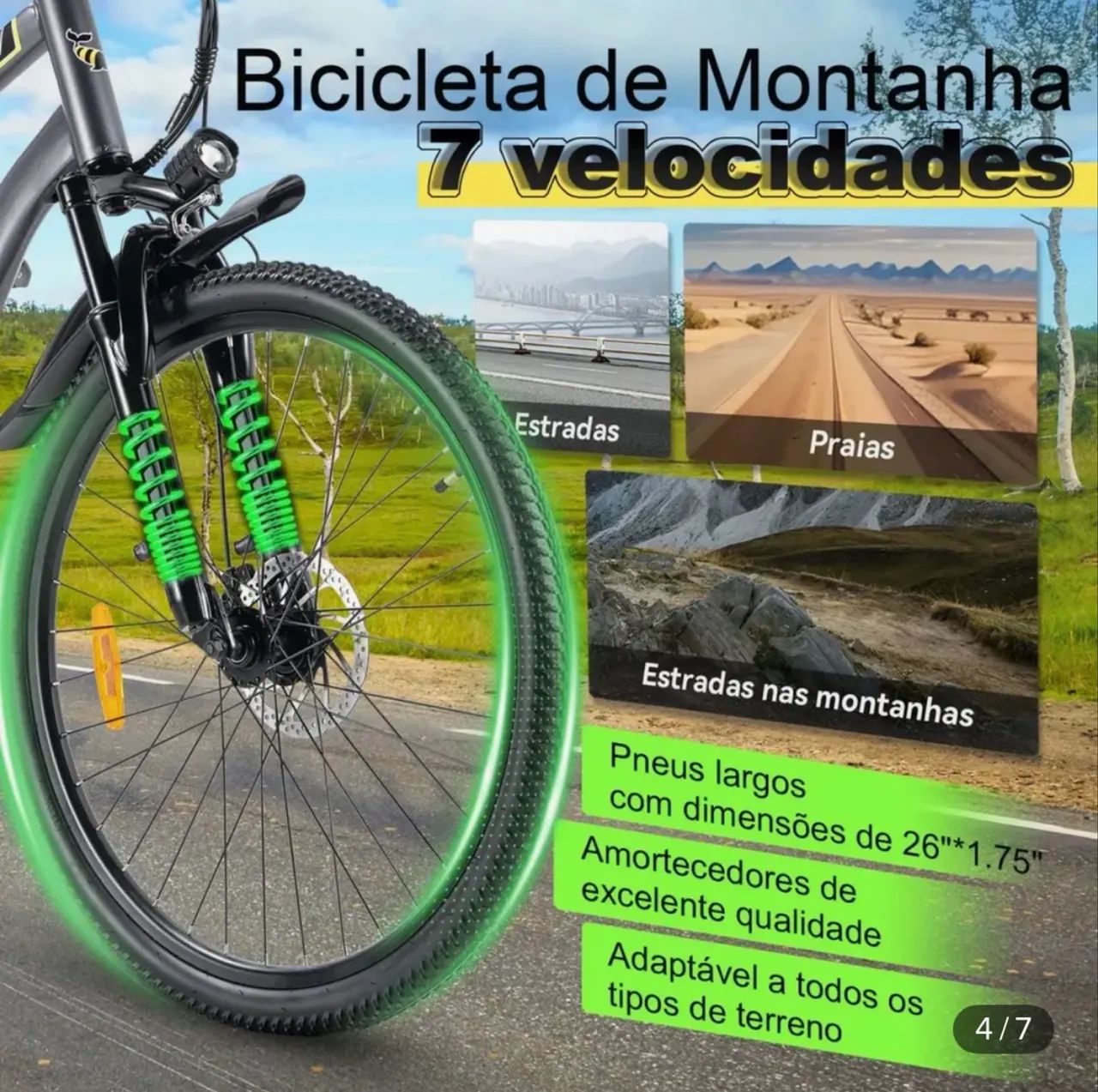 Bicicleta Elétrica 450w - Foto 5