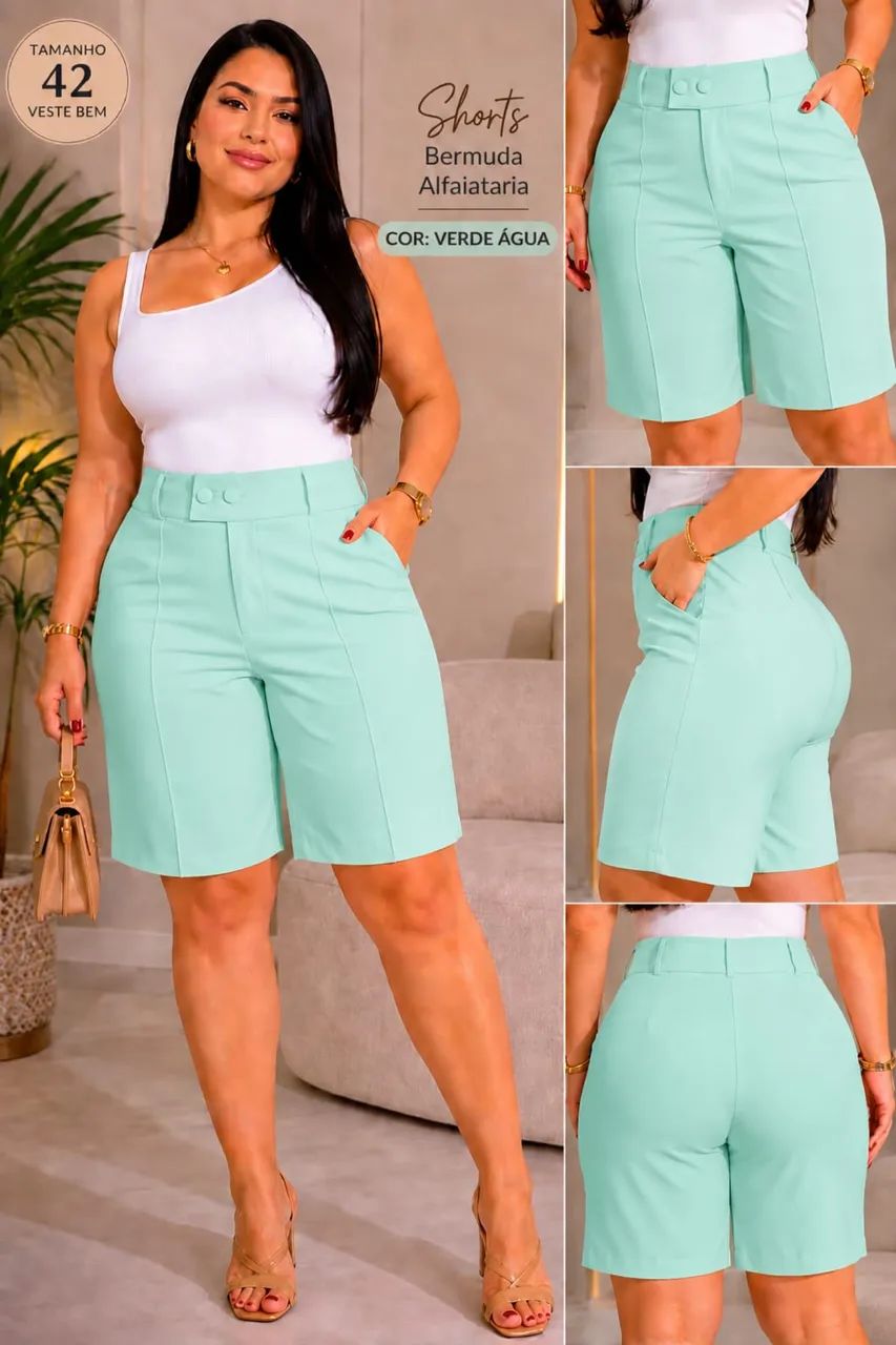Shorts Alfaiataria Femininos