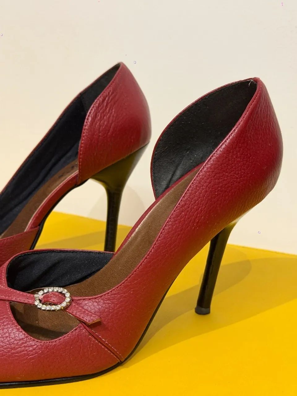 Sapato feminino scarpin vermelho  - Foto 3