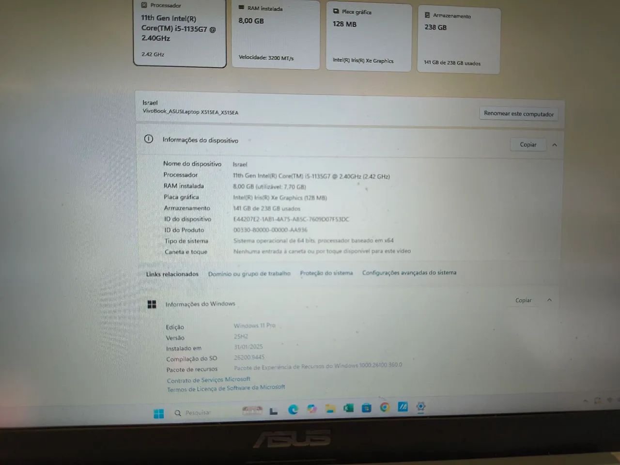 Asus Vivobook Core I5