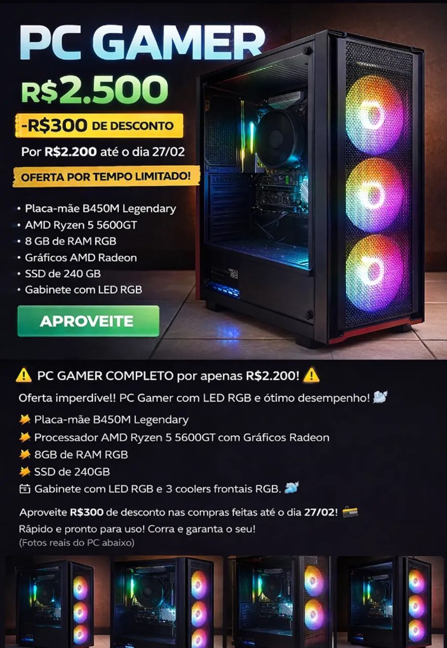 PC GAMER COMPUTADOR