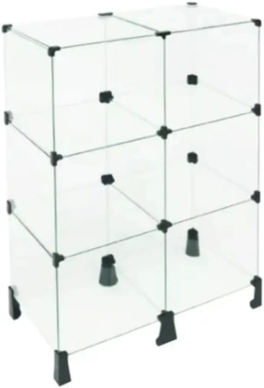 Expositor de vidro modular 