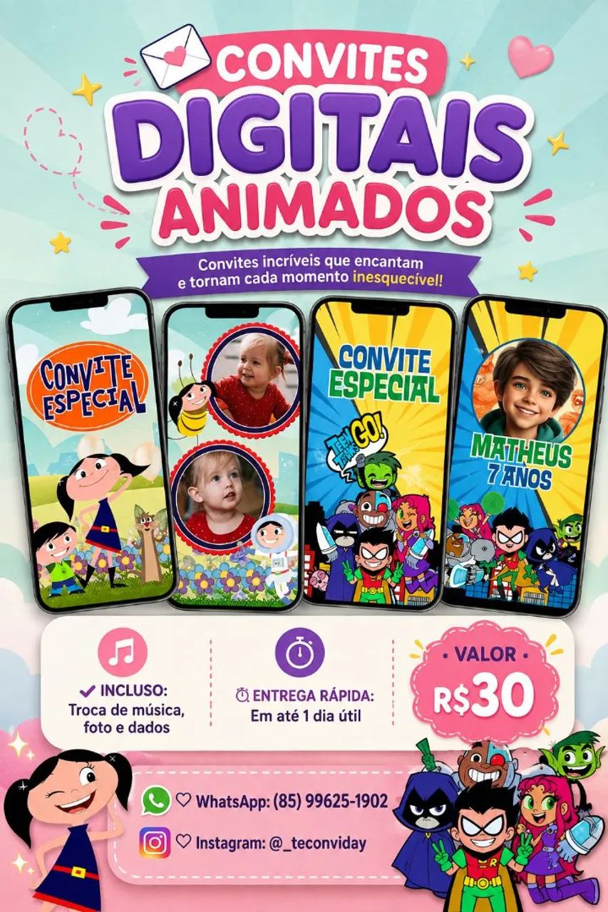 Convites Digitais Animados