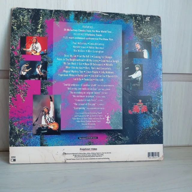 Laser Disc Paul Mccartney  Importado Americano item de colecionador 1993    - Foto 5